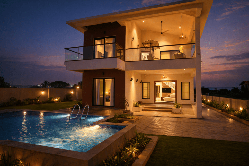Aurai Villa Sea Facing 4BHK with Pool & Jacuzzi Kolthare